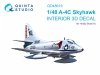 Quinta Studio QD48619 A-4C Skyhawk 3D-Printed & coloured Interior on decal paper ( Hobby Boss ) 1/48